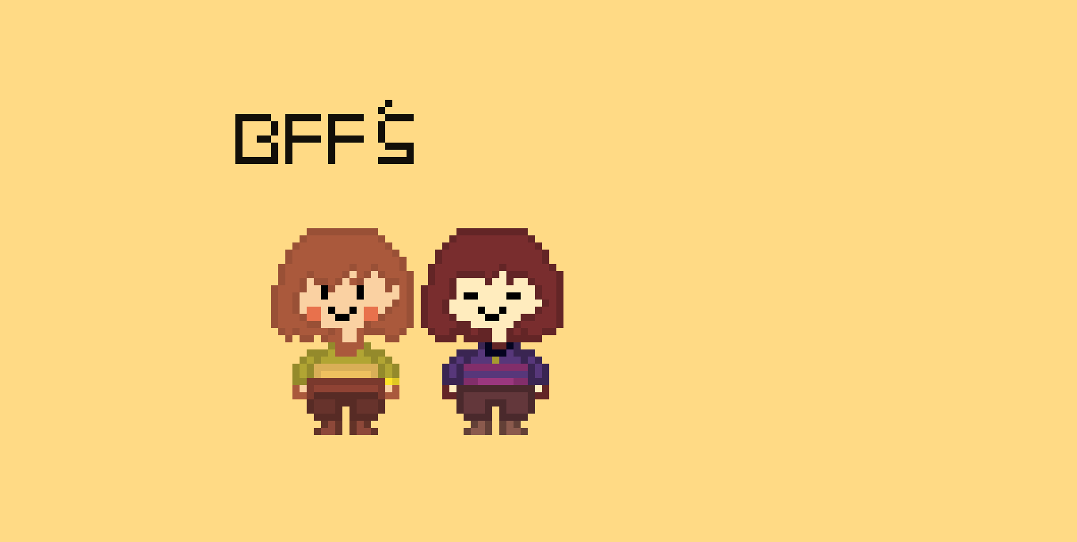 [2bb340] UC Chara and Frisk. BFF'S Always.