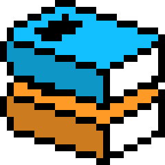 [efe2e7] Box of Books Pixel Icon