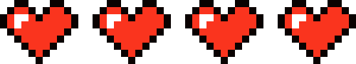 [525ba5] Minecraft health bar. 