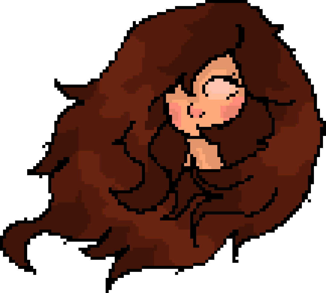 A pixel girl head?