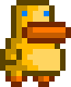Leaf and duck