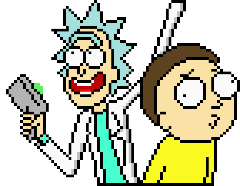 Rick and Morty Pixel Art