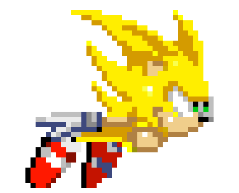 Super Sonic Sonic mania version 1