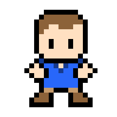 [efac81] Blue Soccer Player