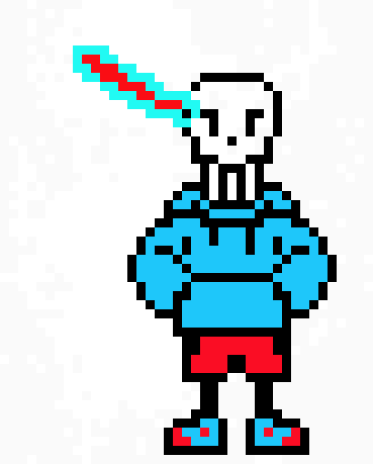 [9664c4] underswap blue flame papyrus 