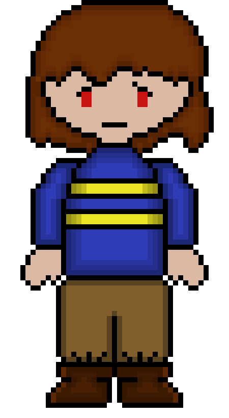 [78a5cd] *Sigh* Ok.... *PINK THING: ACT: IGNORE: Chara and Frisk draw their eyes away from the Pink Creature!*}SE!Chara.