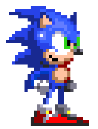 [ba1842] Sonic 16-bit Blue Arms Sprite