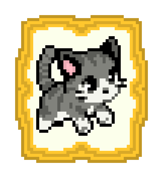 [d92109] cat with frame
