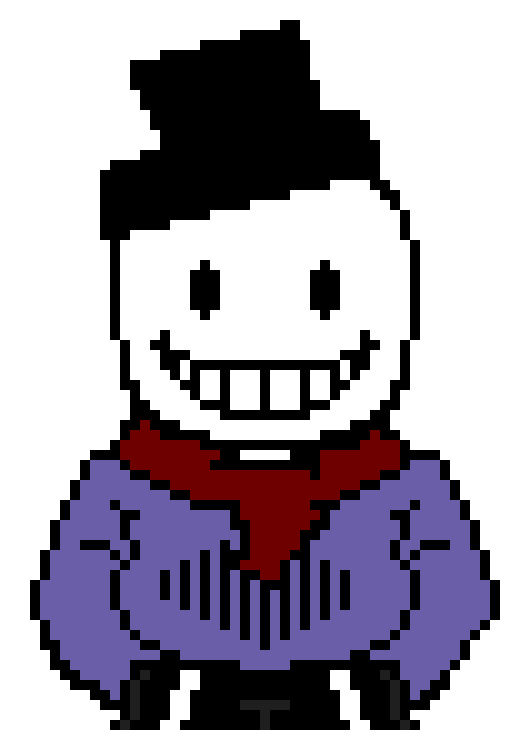 Its not sans anymore,but its not human,idk wat it is....-Ro