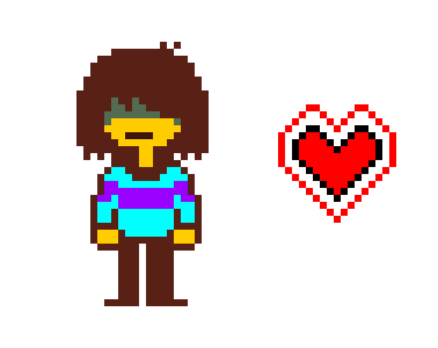 Teenage Frisk Sprite
