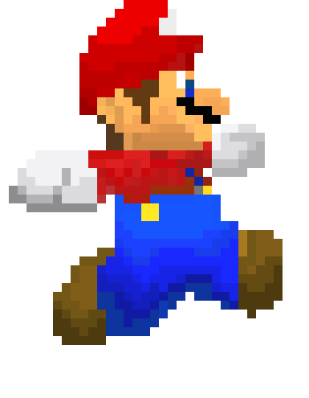 [9aa8f4] Mario pixel art 