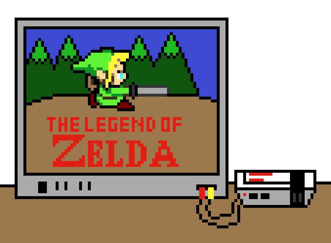 [9664c4] Legend Of Zelda NES Pixel Art