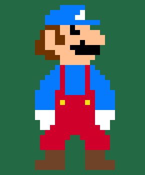 Ice Mario Pixel Art