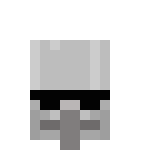 [57cf2e] Minecraft villager skeleton face with sunglasses