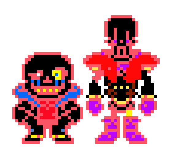 errortale Overworld Sans And Papyrus