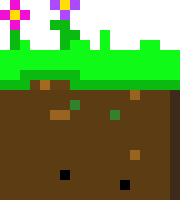 [6d94ba] Pixel Ground Grass