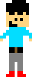 [bec5ba] My Pixelated OC!