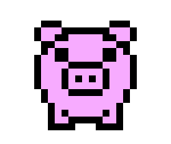[9664c4] Piggy - Pink