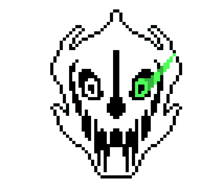 Gasterblaster green eye