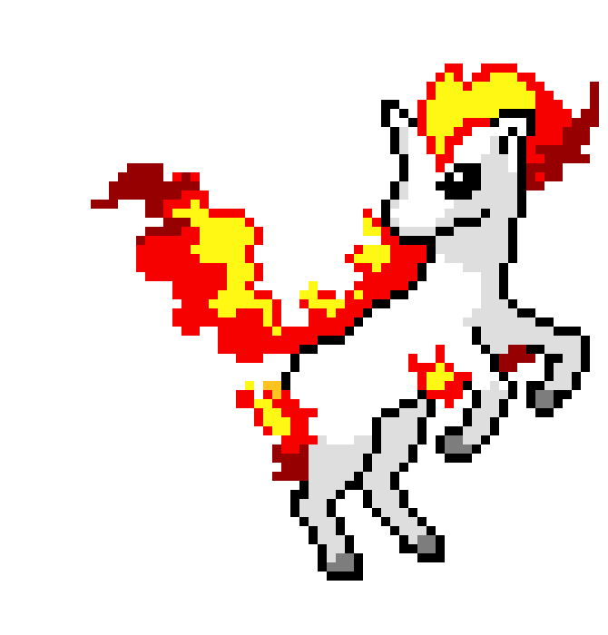 Ponyta Pixel Art