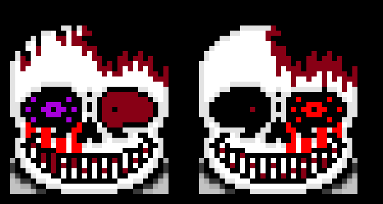 [e8cb42] half Horror face and Half Terror Face