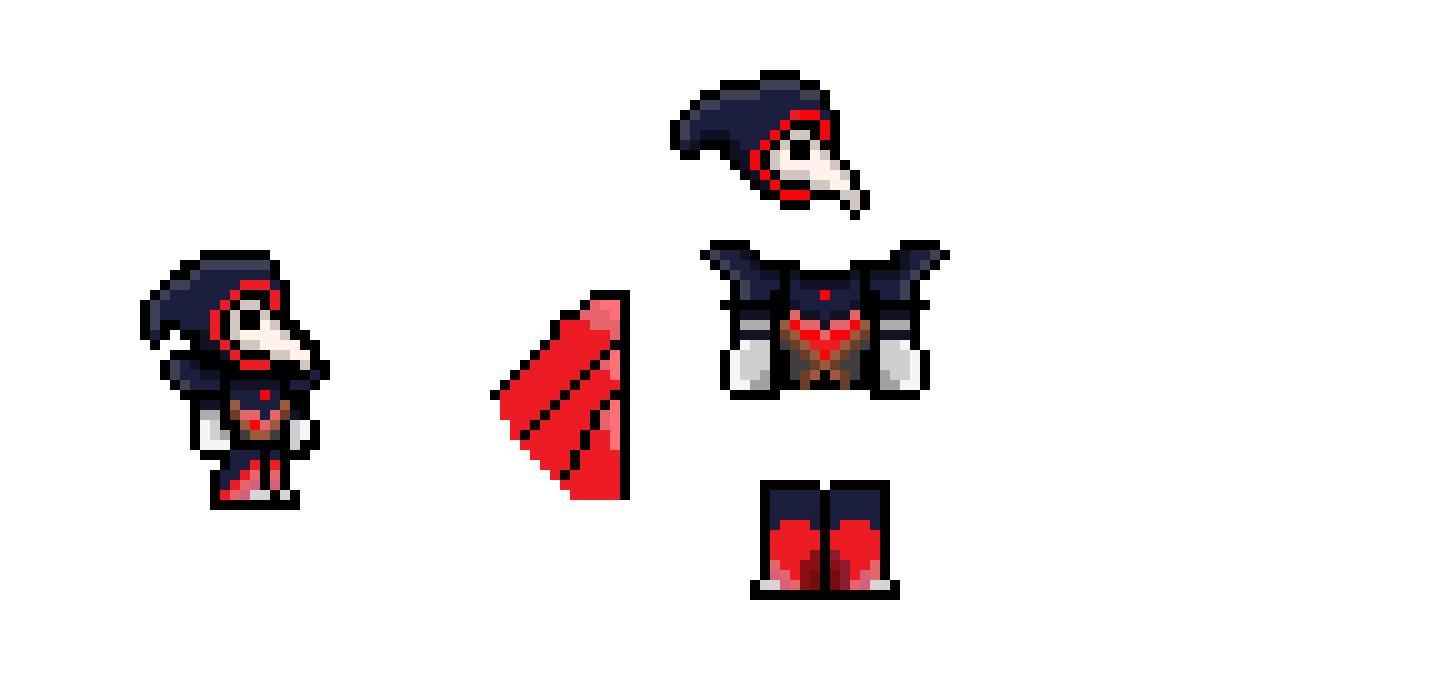[e1314e] Masked Assassin's armor (Nightbird) 