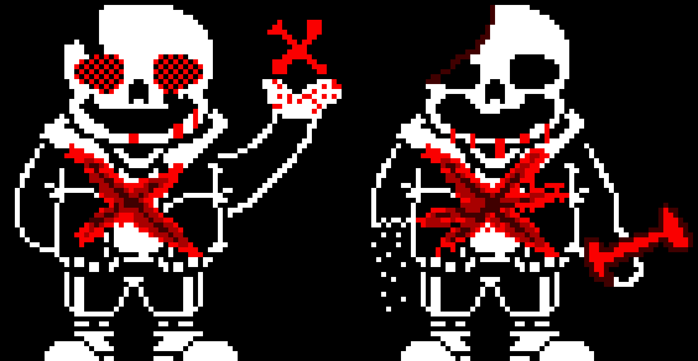 Undertale last breath Sans Phase 4 and 5 Sprite