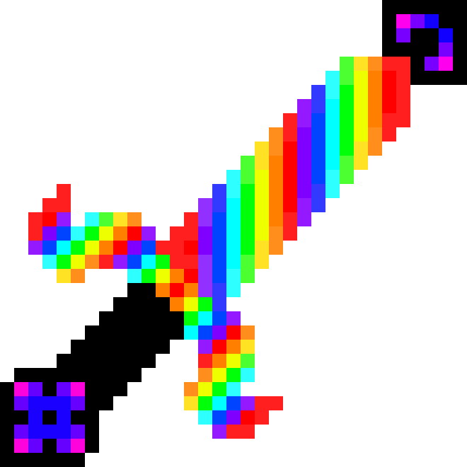 [9664c4] Rainbow Of Darkness Sword (No Grid)