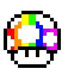 [9664c4] Rainbow mushroom