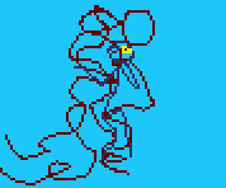 [22b427] The strangler is a corrupted stickman who is not the brightest and its only goal is to strangle and consume it victims to their flesh/pixels to become more longer and stretcher and crap