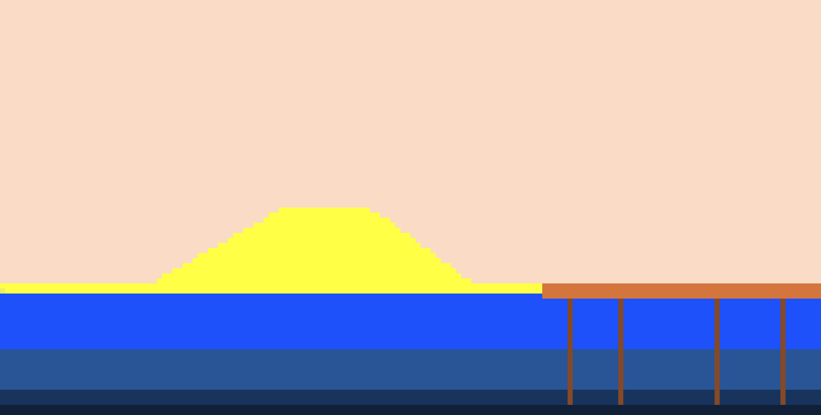Pixel Art; Sunset