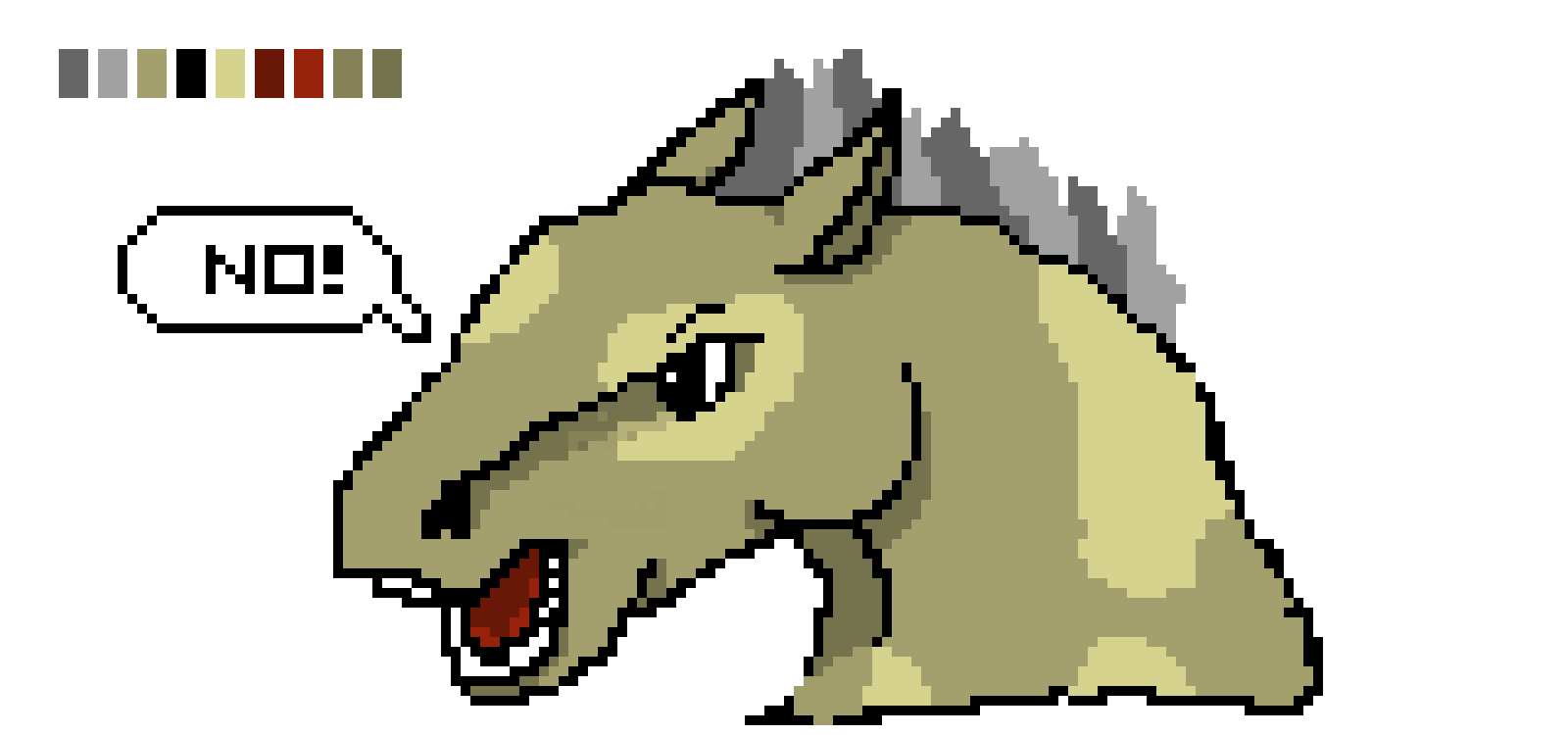 ANGRY HORSE!!!! 