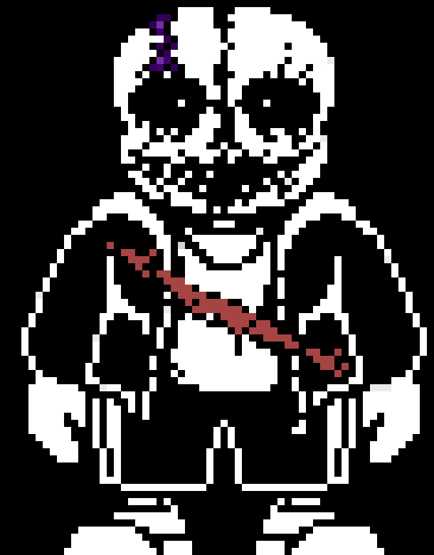 [0535a6] A bloodcurdling screech came from the sans as any magic nearby would just, poof. Gaster blasters, Etc