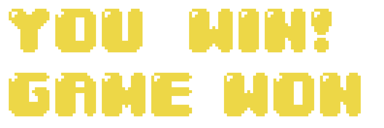 [b5e72c] You win! Game over pixel transparent