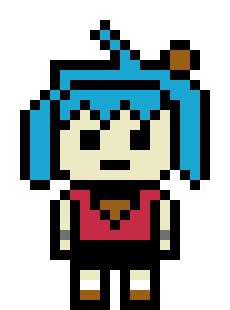 [9664c4] Rika Araki pixel sprite