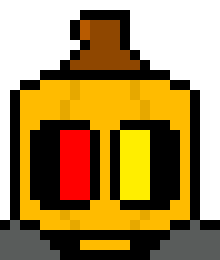 -jack-o sits down, somehow drinking water-