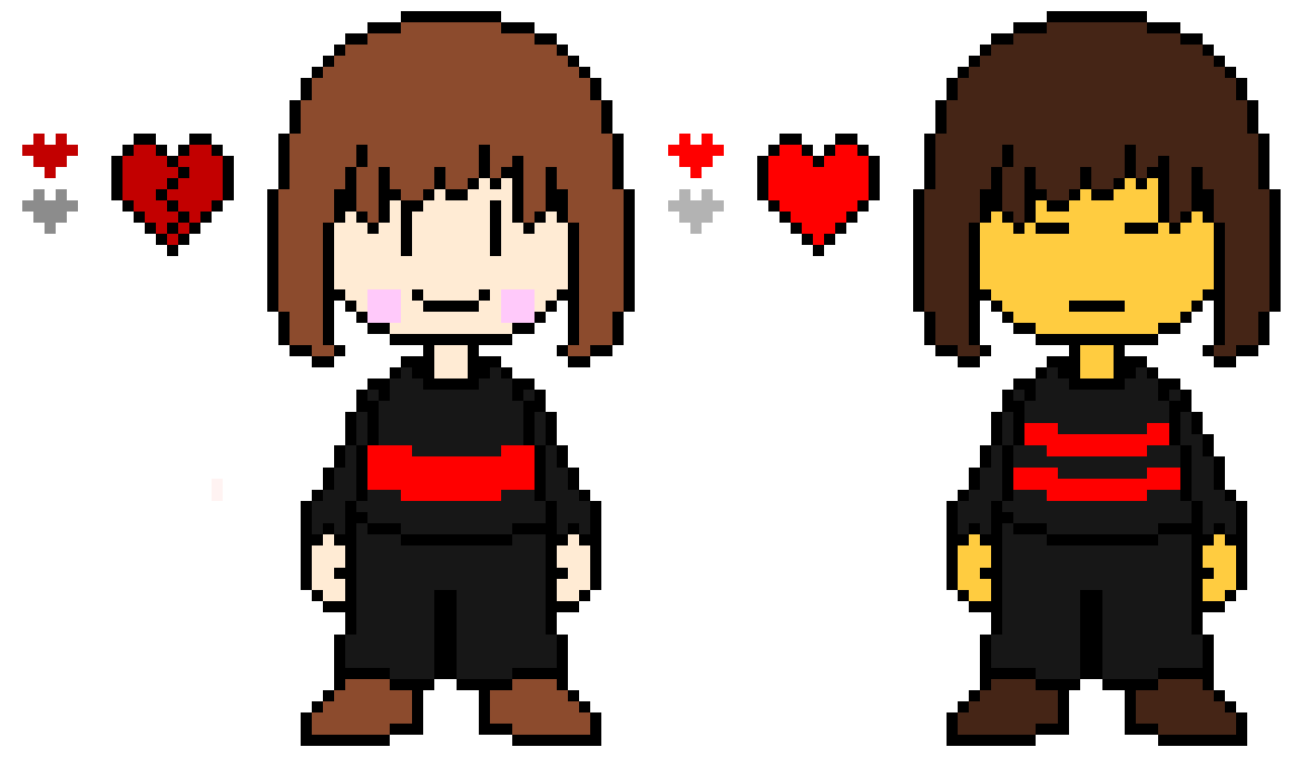 Underfell Chara and Frisk