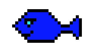 [20d633] blue fish