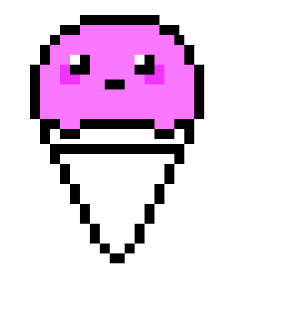 [d38514] Ice Cream Pixel Art