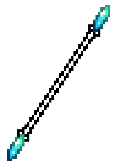 [9ce148] "Trident too hard, how do we feel about a double-ended pole-arm spear thing"