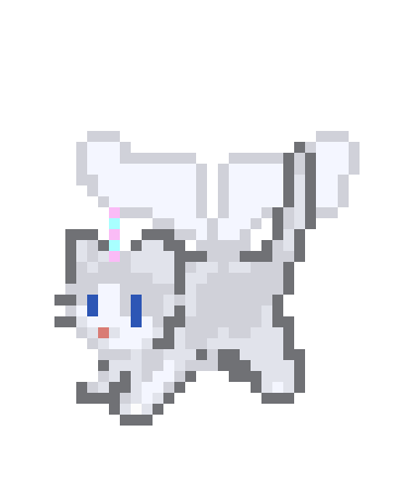 flying unicorn cat flying