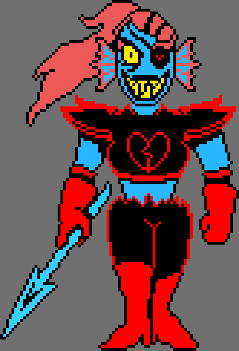 Underfell Undyne (colored)