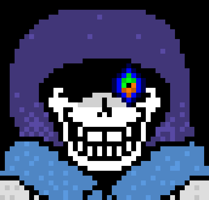 well,what does gray mean anything in undertale,i have seen dustswap revenge and he had a purple hood cloak