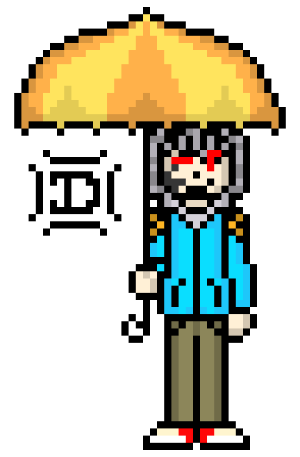[9664c4] Darrell. With a parasol.