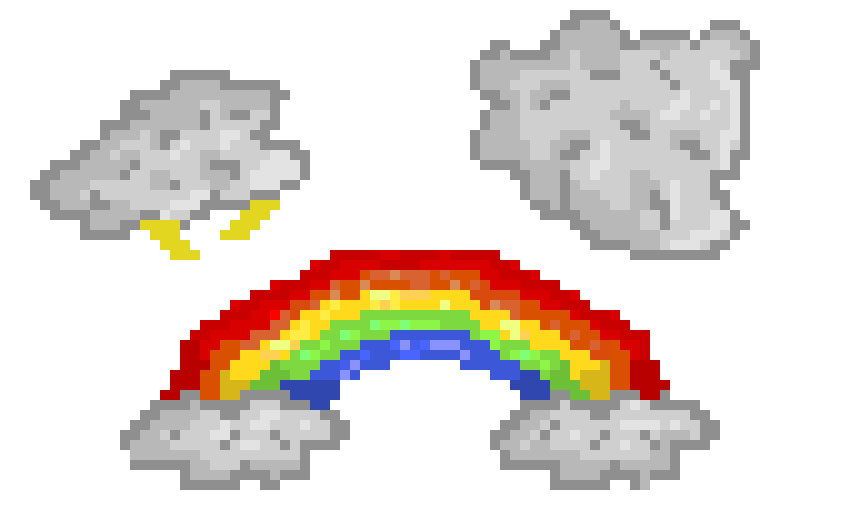 Rainbow and other clouds