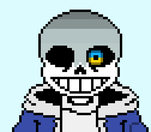 [b9de0d] *he uses some blasters* - Sans.