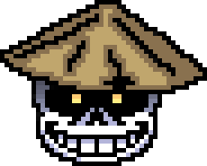 [e0d617] Samurai Yellow Head Icon
