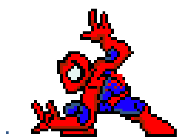 [9664c4] pixel art spiderman