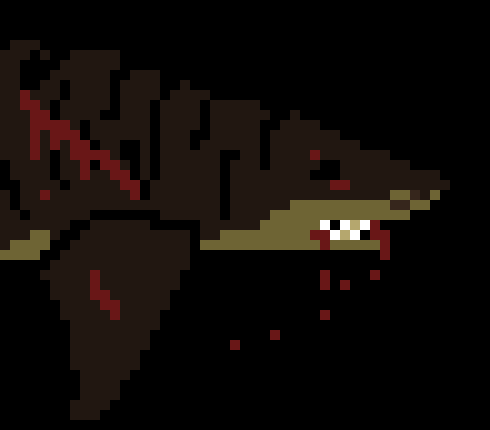[013076] -[ The tigerfish or shark, Lunges out of the water and starts suffocating, throwing sand even to Landon and the unnamed guy]-