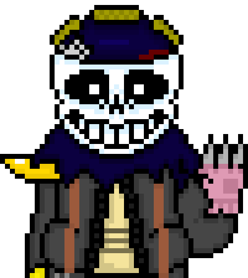 Misttale Sans completed sprite sheet
